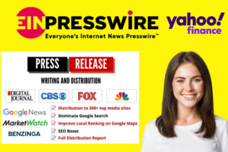 publish your press release on yahoo finance in 24 hrs