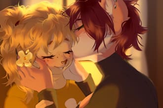 draw headshot furry and human commission