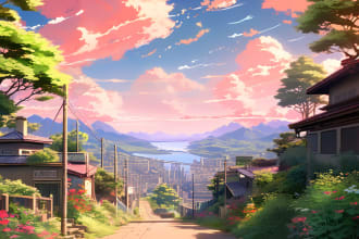anime background, any particular styles for you