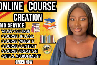 create online course content, course creation, lesson plan,online course website