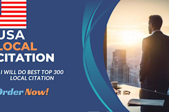 do top 300 USA  local citations and directory submission for local SEO