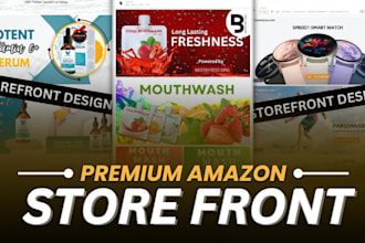 design an amazon storefront design, amazon ebc design, amazon storefront
