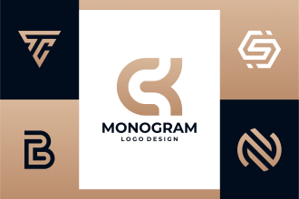 design monogram initial letter logo