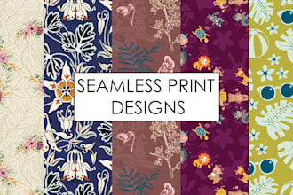 design seamless pattern textile prints pattern design
