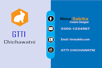 create a modern business card design for your company