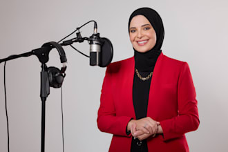 record a commercial voice over in egyptian arabic