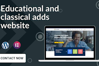 develop educational, matrimonial, classified ads  wordpress website