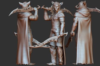sculpt high quality 3d character models for 3d printer