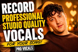 record professional studio quality vocals for your song