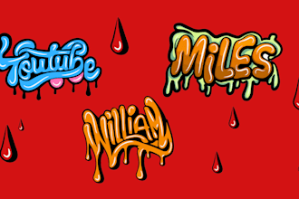 design unique font logo, and t shirt design