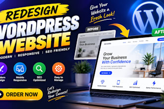 redesign a wordpress website