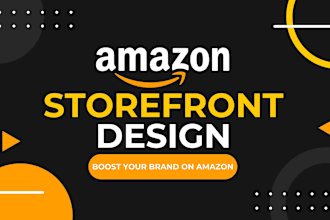 create amazon brand store or storefront design, amazon storefront pictures