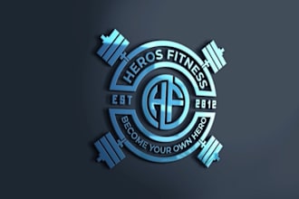 design a dynamic 3d fitness gym logo