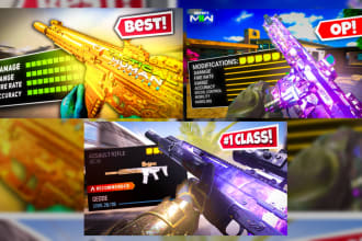 design cod warzone or modern warfare or any cod eye catching thumbnail