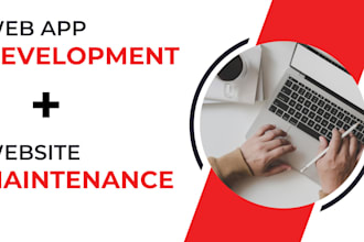 do web app development bug fixing and website maintenance