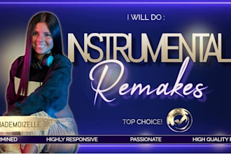 remake or recreate the instrumental of your song