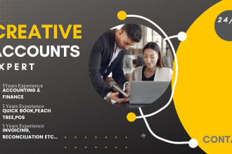 do bookkeeping, invoicing,  reconciliation   accounting project