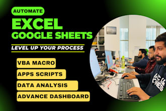 be your advance excel automation and google sheets expert