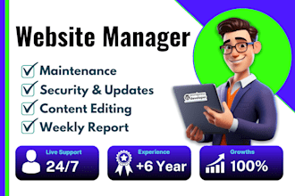 be website manager website maintenance and wordpress website maintenance