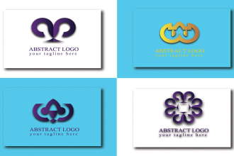 create  abstract modern logo design