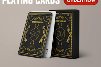 design custom playing cards, poker cards or card games
