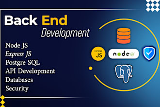 do backend  with nodejs, expressjs, rest apis postgres sql databases