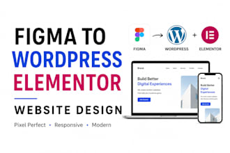 do xd, figma to wordress, figma to elementor website design