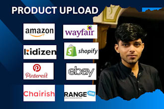upload product on amazon,chairish and 1stdibs