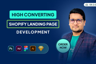 develop shopify landing page from your PSD, figma, ai, or xd design