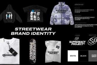 design a brand kit for your streetwear brand