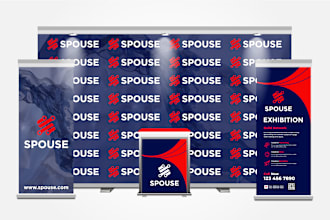 design trade show banners, backdrop, pop up banners for exhibition booth