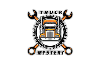 design modern transport logistic dispatcher automotive trucking logo