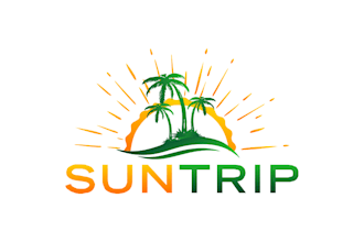 create an exquisite, modern, sun trip logo design with my new thinking