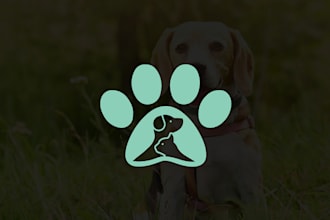 provide attractive pet, dog, cat, animal and veterinary clinic logo