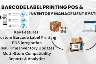 barcode scanner and label printing pos inventory management software software