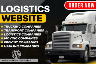 create trucking, transport, logistics, freight, cargo websites using wordpress