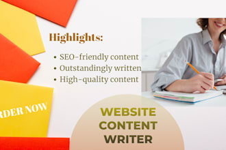write SEO well ranked articles, blogs, and web page content