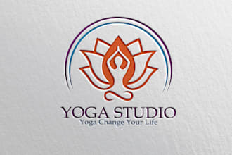 create professional gym, yoga, sports, fitness, warrior, and health logo