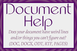 do proof reading of word and excel docs and offline typing