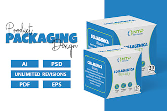 design a pixel perfect packaging box design and product packaging with 3dmockup