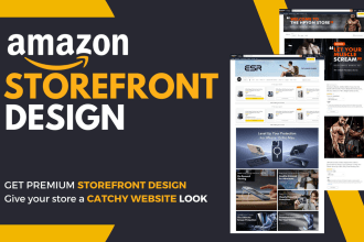 setup amazon brand store or do amazon storefront design