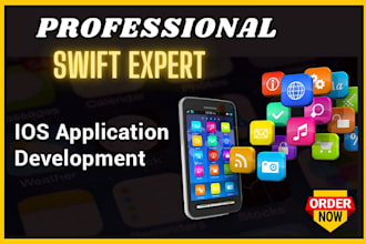 develop ios app in swiftui and swift UI kit with backend