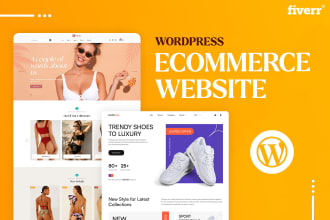 develop ecommerce website or online store using woocommerce website builder