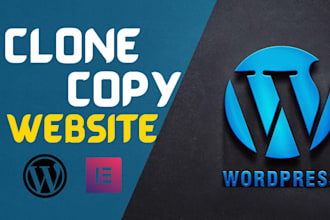 copy clone redesign or duplicate any website into wordpress using elementor pro