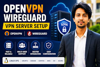setup openvpn or wireguard server on linux vps