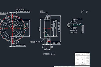 2d autocad drawing for sheet metal