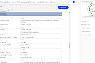 do alibaba product posting listing