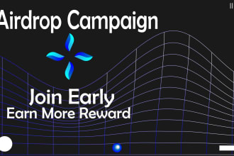 craete poster for crypto event and airdrop campaign