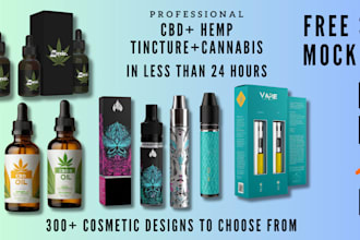 make you cbd, vape, cigarette, cannabis, tincture packaging box design