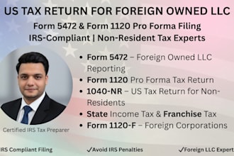 do usa tax return for foreign owned llc 5472 and 1120
